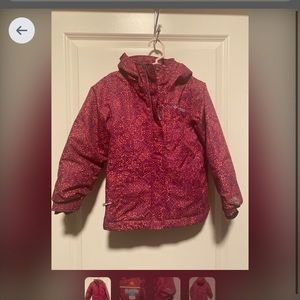 Columbia girls waterproof winter coat jacket XXS